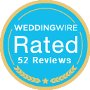 Wedding Wire Rated! 52 reviews!